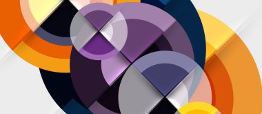 Dairesel geometrik tasarım şablonu