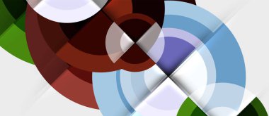 Geometrik tasarım arka plan - daireler