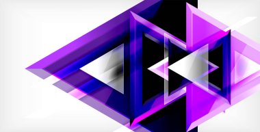 Dinamik üçgen kompozisyon soyut arka plan