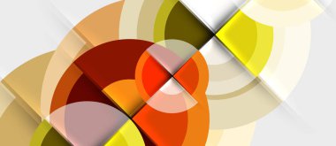 Dairesel geometrik tasarım şablonu