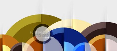 Geometrik tasarım arka plan - daireler