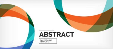 Renkli dalga hatları soyut arka plan, iş veya techno sunumu için renk çizgisi