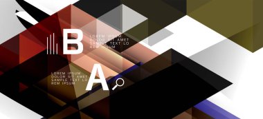 Beyaz arka planda çağdaş tarzda renkli tekrarlayan üçgenler modern geometrik. Soyut geometrik şekil. Modern şık doku