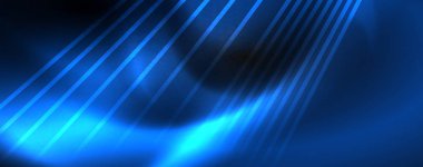 Çizgiler, soyut duvar kağıdı, parlak hareket, sihirli uzay ışığı ile parlak renkli neon ışık. Techno soyut arka plan