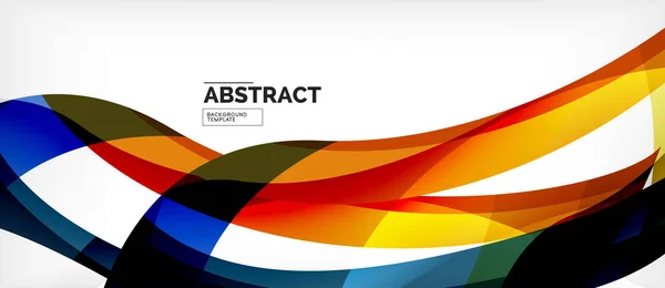 Barevné vlnovce – abstraktní pozadí, barevná linka pro obchodní nebo Techno prezentaci — Stockový vektor