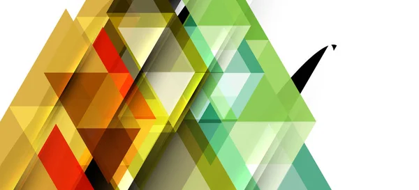 Kolorowe trójkątów powtarzających nowoczesny geometryczny w nowoczesnym stylu na białym tle. Abstrakcyjny kształt geometryczny. Nowoczesna stylowa tekstura — Wektor stockowy