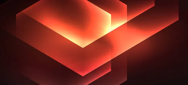 Neon glänsande färg linjer bakgrund. Abstrakt färgglada webbmall geometrisk modern teknik Concept. — Stock vektor