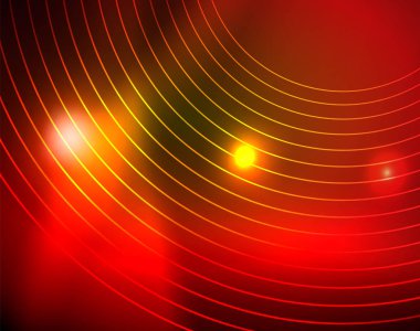 Parlak çevrelerin parlayan soyut arka plan