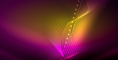 Neon çizgiler parlak parlayan arka plan