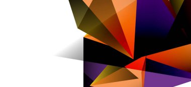 Işık arka planda trendy tarzında üçgen geometrik arka plan. Retro vektör illüstrasyon. Renkli parlak. Trendy modern tarzı. Vektör iş illüstrasyon.