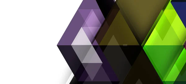 Conceito abstrato elemento gráfico triangular. Antecedentes tecnológicos Banner, modelo de cartaz — Vetor de Stock