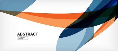 Renkli dalga hatları soyut arka plan, iş veya techno sunumu için renk çizgisi