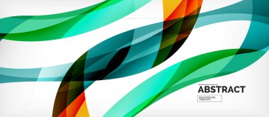 Doğrusal dalga Web şablonu. Vektör illüstrasyon parlak tasarım. Dekoratif baskı. Dekoratif zemin vektörü. Vektör iş illüstrasyon