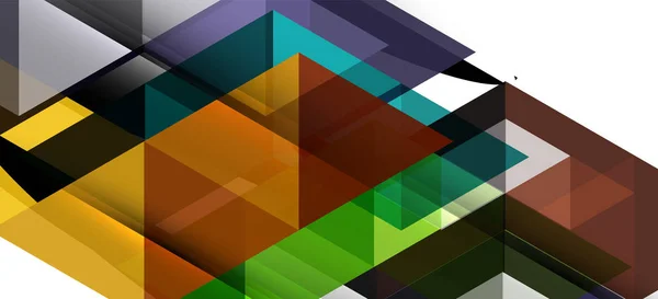 Triângulos repetitivos coloridos geométricos modernos em estilo contemporâneo sobre fundo branco. Forma geométrica abstrata. Textura elegante moderna — Vetor de Stock