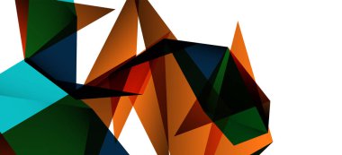 Işık arka planda trendy tarzında üçgen geometrik arka plan. Retro vektör illüstrasyon. Renkli parlak. Trendy modern tarzı. Vektör iş illüstrasyon.