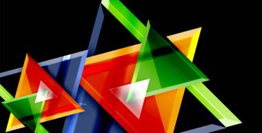 Dinamik üçgen kompozisyon soyut arka plan