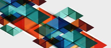 Üçgen geometrik modern iş sunumu tasarım şablonu, herhangi bir arka plan için soyut desen