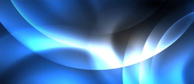 Çevrelerle parlak neon renk ışığı soyut arka plan