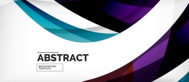 Renkli dalga hatları soyut arka plan, iş veya techno sunumu için renk çizgisi