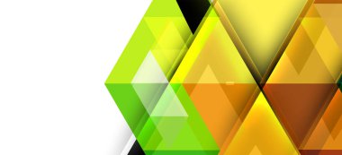 Soyut üçgen desen, renkli zemin. Sunum şablonu. Modern dokulu şekil. Trendy modern tarzı