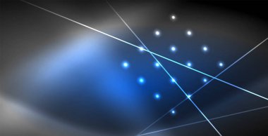 Neon parlayan çizgiler, sihirli enerji uzay ışığı konsepti, soyut arka plan duvar kağıdı tasarımı