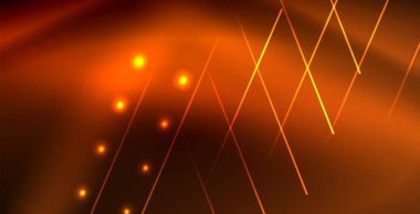 Neon parlayan dalga, sihirli enerji ve ışık arka plan