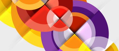 Geometrik tasarım arka plan - daireler