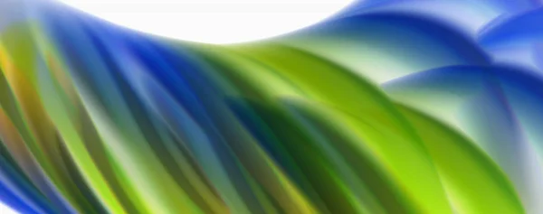 Moderner flüssiger Farbfluss auf weißem - buntem Flow-Poster. Techno-Welle flüssige Form in weißer Farbe Hintergrund. Design für Ihr Designprojekt — Stockvektor