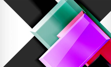 Parlak renkli kare şekil blokları geometrik arka plan