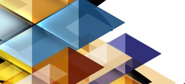 Soyut kavramı üçgen grafik elemanı. Teknoloji arka planı. Afiş, poster şablonu