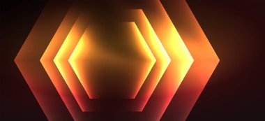 Neon parlak renk hatları arka plan. Soyut renkli Web şablonu geometrik modern teknoloji kavramı.