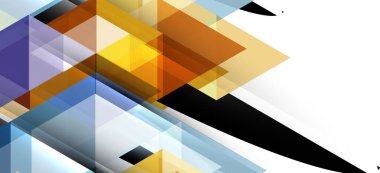 Soyut kavramı üçgen grafik elemanı. Teknoloji arka planı. Afiş, poster şablonu