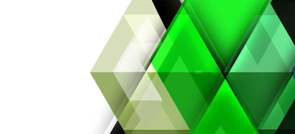 Conceito abstrato elemento gráfico triangular. Antecedentes tecnológicos Banner, modelo de cartaz —  Vetores de Stock