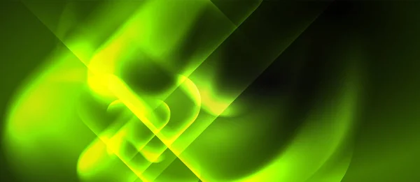 Neon izzó techno vonalak, hi-tech futurisztikus absztrakt háttér sablon — Stock Vector