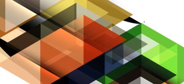 Beyaz arka planda çağdaş tarzda renkli tekrarlayan üçgenler modern geometrik. Soyut geometrik şekil. Modern şık doku