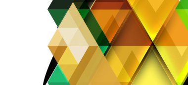 Soyut üçgen desen, renkli zemin. Sunum şablonu. Modern dokulu şekil. Trendy modern tarzı