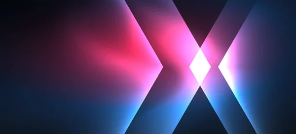 Neon glänzende Farblinien Hintergrund. abstrakte bunte Web-Vorlage geometrische moderne Technologie-Konzept. — Stockvektor
