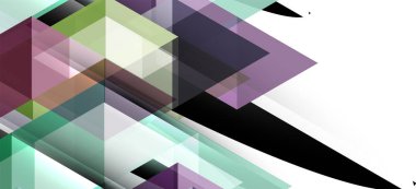 Soyut üçgen desen, renkli zemin. Sunum şablonu. Modern dokulu şekil. Trendy modern tarzı