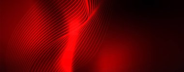 Parlak neon hatları techno Magic futuristik arka plan, sihirli enerji alanı ışık kavramı, soyut arka plan duvar kağıdı tasarım