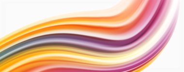 Beyaz renkli Poste modern techno Fluid renk akışı. Tasarım için sanat