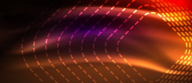 Parlayan parlak neon kareler soyut arka plan, techno modern şablon