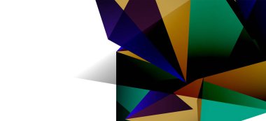 Işık arka planda trendy tarzında üçgen geometrik arka plan. Retro vektör illüstrasyon. Renkli parlak. Trendy modern tarzı. Vektör iş illüstrasyon.