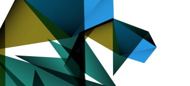 Vintage soyut üçgen mozaik kompozisyon VECTON beyaz arka plan ile şablon. Basit tasarım arka plan. Modern düz tasarım. Güzel vektör deseni.