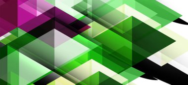 Soyut üçgen desen, renkli zemin. Sunum şablonu. Modern dokulu şekil. Trendy modern tarzı