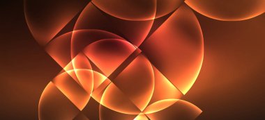 Dinamik çizgiler ve şekiller, cam neon parlayan etkisi. Modern Neon parlaklık geometrik şekiller, herhangi bir amaçla büyük tasarım