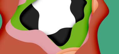 Soyut Web tasarımı için soyut dalgalar kesti. Renk geometrik deseni. Vektör soyut geometrik dinamik desen çerçevesi