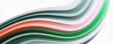 Beyaz renkli Poste modern techno Fluid renk akışı. Tasarım için sanat