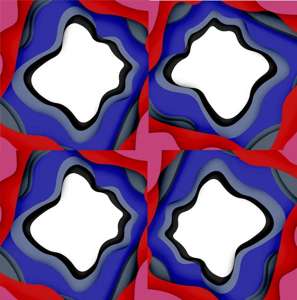 Vektör dekoratif arka plan. Dekorasyon tasarımı için ışık arka planda 3D kağıt soyut dalgalar kesilmiş soyut Web şablonu.