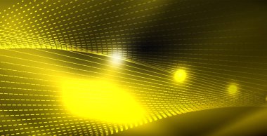 Parlak parlak parlayan Neon dalgalar