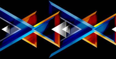 Dinamik üçgen kompozisyon soyut arka plan